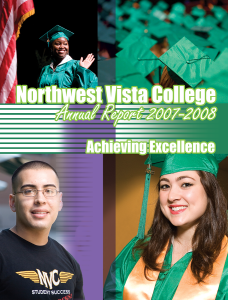 Annual Report cover created in Photoshop for the Public Relation department at NVC